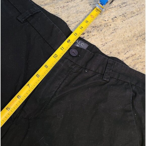 A.L.C. Women's Size 36 Asymmetric Hem Black Preppy Cotton Blend 36x24" Capri XL - Picture 4 of 16